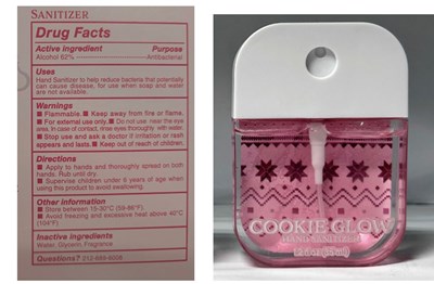 Label (Cookies Hand Sanitizer Compressed)